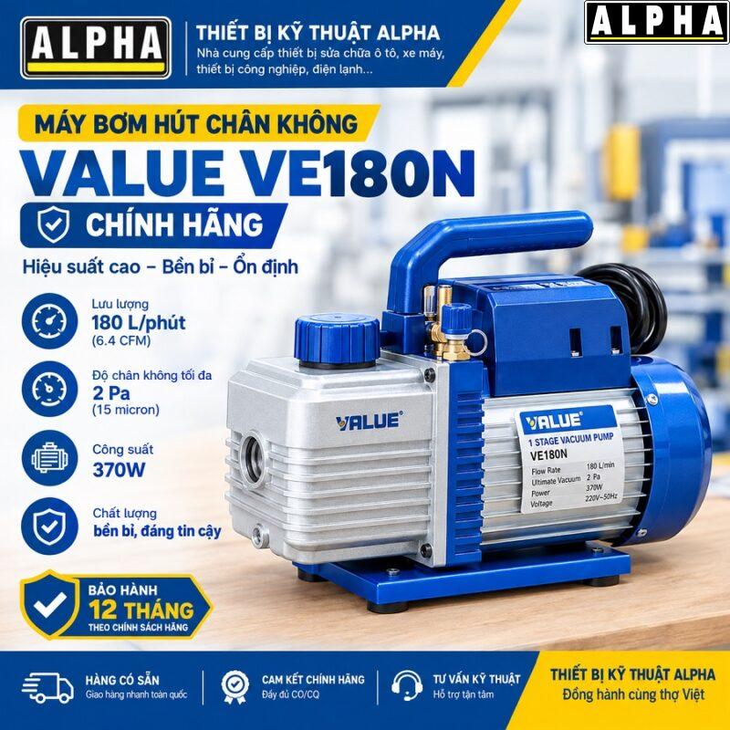 Thông tin liên hệ đặt mua máy bơm hút chân không Value VE180N