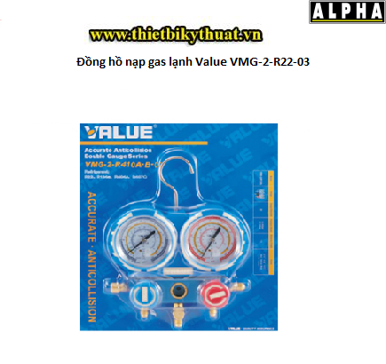 ng hồ nạp gas lạnh Value VMG 2 R22 03