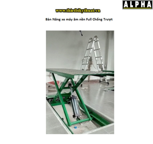 Bàn Nâng xe máy âm nền Full Chống Trượt