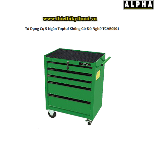 Tủ Dụng Cụ 5 Ngăn Toptul Không Có Đồ Nghề TCAB0501