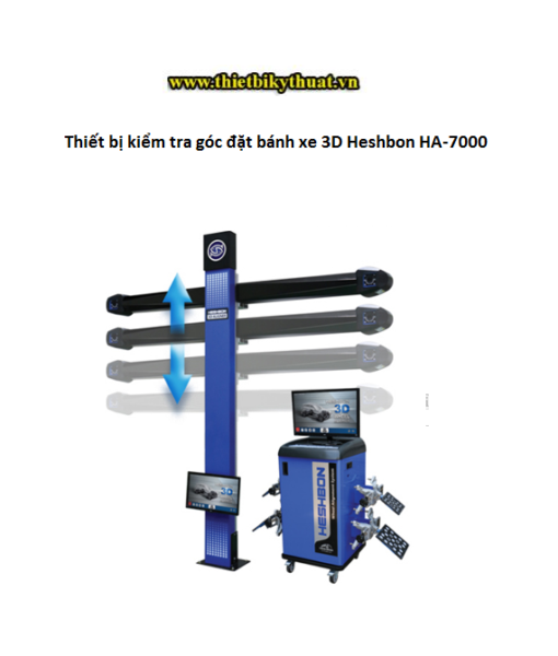 Thiết bị kiểm tra góc đặt bánh xe 3D Heshbon HA-7000