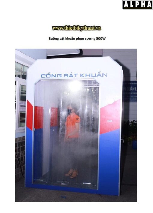 Buồng sát khuẩn phun sương 500W 2