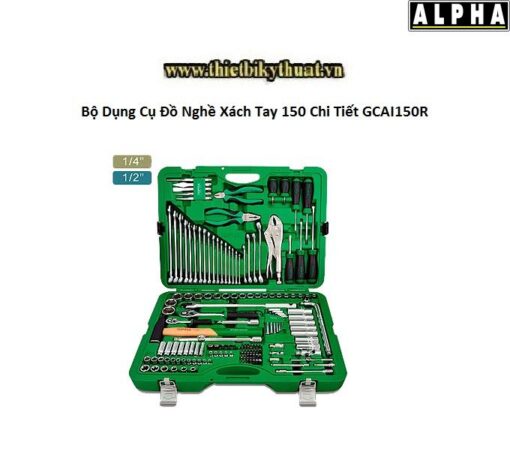 Bộ Dụng Cụ Đồ Nghề Xách Tay 150 Chi Tiết GCAI150R
