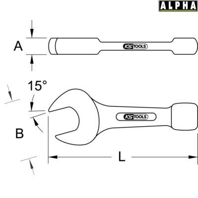 Cờ Lê Miệng Đóng KS TOOLS 1.1/16 inch