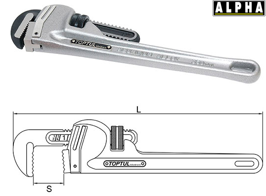 Mỏ Lết Răng TOPTUL DDAC1A14