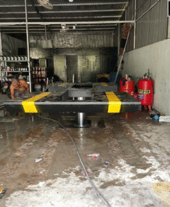 Cầu Nâng 1 Trụ Rửa Xe Cánh Buớm Âm Nền CNCB3500