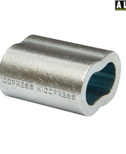 28-4-P Zinc Plated Copper Oval Sleeve for 5/32 Inch 4mm