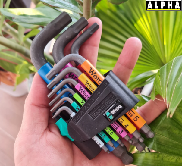 Bộ Lục Giác Ngắn Đầu Bi 9 Chi Tiết Wera 051331640019 Bộ Lục Giác Ngắn Đầu Bi 9 Chi Tiết Wera 051331640019
