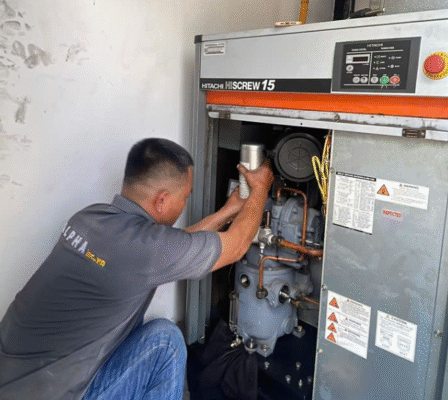 CHUYÊN BẢO TRÌ VÀ SỬA CHỮA HỆ THỐNG MÁY NÉN KHÍ PISTON TRỤC VÍT