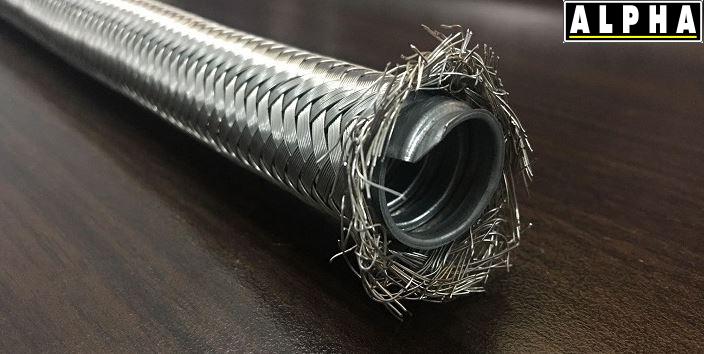 ống ruột gà lõi thép bọc inox 304 ALPHA